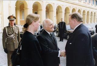 Visita di Stato in Italia del Presidente della Repubblica di Finlandia Martti Ahtisaari e signora