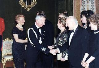 Visita di Stato in Italia del Presidente della Repubblica di Finlandia Martti Ahtisaari e signora