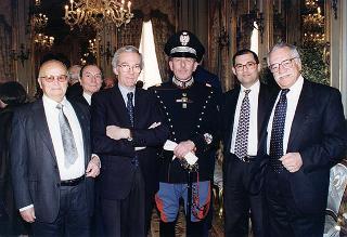Il Presidente della Repubblica Oscar Luigi Scalfaro riceve in udienza l'avv. Filippo Lubrano, presidente del Consiglio dell'Ordine degli avvocati e procuratori di Roma, gli avvocati insigniti per la lunga attività professionale ed i magistrati di Cassazione con funzioni direttive recentemente collocati a riposo