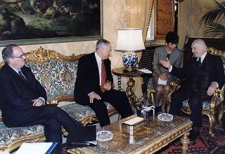 Incontro del Presidente della Repubblica Oscar Luigi Scalfaro con Benjamin Netanyahu, Primo Ministro dello Stato d'Israele