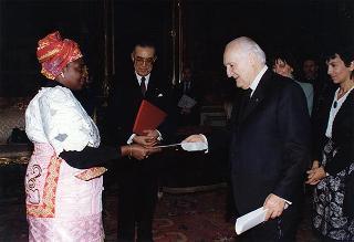 Fanny Brownell-Allen, nuovo ambasciatore della Repubblica di Liberia: presentazione lettere credenziali