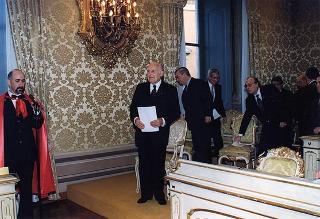 Intervento alla prima udienza pubblica della Corte Costituzionale per l'anno 1997. Roma (Palazzo della Consulta)