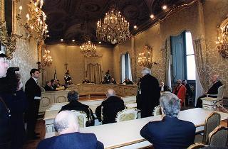 Intervento alla prima udienza pubblica della Corte Costituzionale per l'anno 1997. Roma (Palazzo della Consulta)