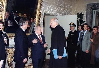 Intervento alla prima udienza pubblica della Corte Costituzionale per l'anno 1997. Roma (Palazzo della Consulta)