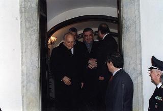 Intervento alla prima udienza pubblica della Corte Costituzionale per l'anno 1997. Roma (Palazzo della Consulta)