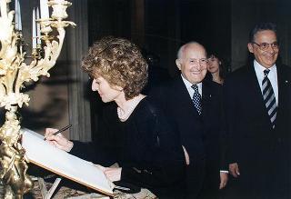 Pranzo a Palazzo Doria Pamphili, offerto dal Presidente della Repubblica Federativa del Brasile e dalla Signora Cardoso in onore del Presidente della Repubblica