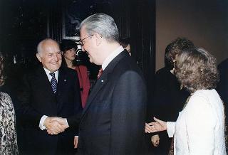 Pranzo a Palazzo Doria Pamphili, offerto dal Presidente della Repubblica Federativa del Brasile e dalla Signora Cardoso in onore del Presidente della Repubblica