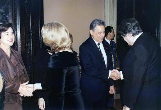 Pranzo a Palazzo Doria Pamphili, offerto dal Presidente della Repubblica Federativa del Brasile e dalla Signora Cardoso in onore del Presidente della Repubblica