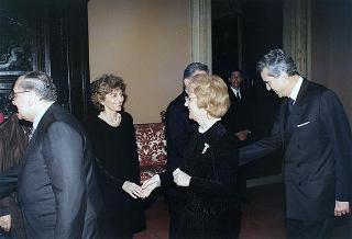 Pranzo a Palazzo Doria Pamphili, offerto dal Presidente della Repubblica Federativa del Brasile e dalla Signora Cardoso in onore del Presidente della Repubblica