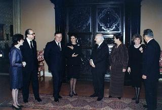 Pranzo a Palazzo Doria Pamphili, offerto dal Presidente della Repubblica Federativa del Brasile e dalla Signora Cardoso in onore del Presidente della Repubblica