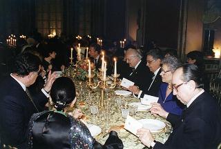 Pranzo a Palazzo Doria Pamphili, offerto dal Presidente della Repubblica Federativa del Brasile e dalla Signora Cardoso in onore del Presidente della Repubblica