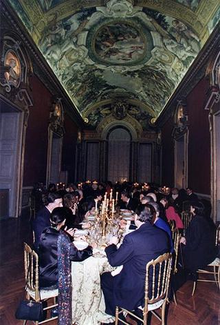 Pranzo a Palazzo Doria Pamphili, offerto dal Presidente della Repubblica Federativa del Brasile e dalla Signora Cardoso in onore del Presidente della Repubblica