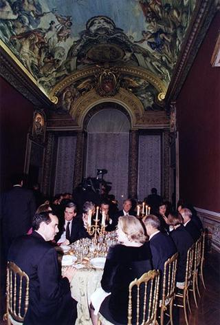 Pranzo a Palazzo Doria Pamphili, offerto dal Presidente della Repubblica Federativa del Brasile e dalla Signora Cardoso in onore del Presidente della Repubblica