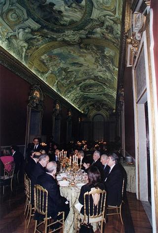 Pranzo a Palazzo Doria Pamphili, offerto dal Presidente della Repubblica Federativa del Brasile e dalla Signora Cardoso in onore del Presidente della Repubblica