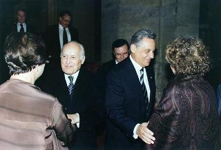 Pranzo a Palazzo Doria Pamphili, offerto dal Presidente della Repubblica Federativa del Brasile e dalla Signora Cardoso in onore del Presidente della Repubblica