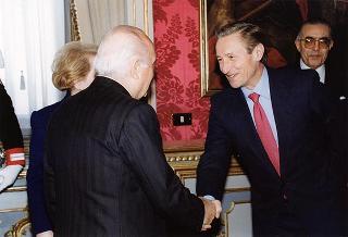 Incontro del Presidente della Repubblica Oscar Luigi Scalfaro con Madeleine Albright, Segretario di Stato degli Stati Uniti d'America