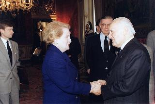 Incontro del Presidente della Repubblica Oscar Luigi Scalfaro con Madeleine Albright, Segretario di Stato degli Stati Uniti d'America