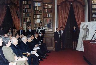 Intervento del Presidente della Repubblica alla cerimonia di presentazione dell'attività dell'Associazione ricerche coronariche per la terapia e la prevenzione dell'infarto, presso l'Accademia Nazionale dei Lincei. Roma (Palazzo Corsini)