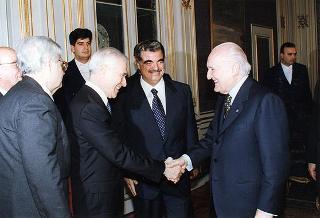 Incontro del Presidente della Repubblica Oscar Luigi Scalfaro con Rafic Hariri, Primo Ministro della Repubblica Libanese