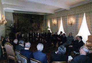 Incontro del Presidente della Repubblica Oscar Luigi Scalfaro con l'on. prof. Luigi Berlinguer, ministro della Pubblica istruzione e dell'Università e della ricerca scientifica e tecnologica, con il prof. Paolo Mantegazza rettore dell'Università Statale e il prof. Adriano De Maio del Politecnico di Milano, ed alcuni presidi dei due Atenei