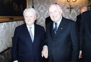 Intervento del Presidente della Repubblica alla cerimonia di presentazione del libro "Attualità di Enrico De Nicola" di Giovanni Leone. Roma, Senato della Repubblica