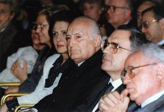 Intervento del Presidente della Repubblica alla cerimonia di presentazione del libro "Attualità di Enrico De Nicola" di Giovanni Leone. Roma, Senato della Repubblica