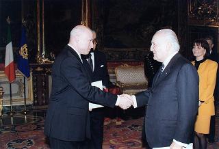 Guenter Birbaum, nuovo ambasciatore della Repubblica d'Austria: presentazione lettere credenziali