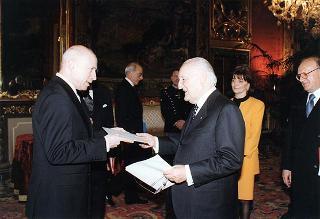 Guenter Birbaum, nuovo ambasciatore della Repubblica d'Austria: presentazione lettere credenziali