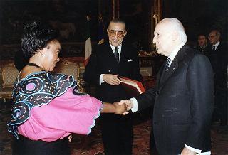 Julie Nanyoni, nuovo ambasciatore della Repubblica del Malawi: presentazione lettere credenziali