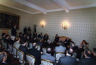 Il Presidente della Repubblica Oscar Luigi Scalfaro riceve una delegazione di parlamentari, sindaci ed amministratori locali del Fortore Beneventano