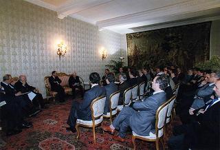 Il Presidente della Repubblica Oscar Luigi Scalfaro riceve una delegazione di parlamentari, sindaci ed amministratori locali del Fortore Beneventano