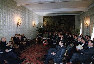 Il Presidente della Repubblica Oscar Luigi Scalfaro riceve una delegazione di parlamentari, sindaci ed amministratori locali del Fortore Beneventano