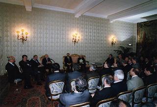 Il Presidente della Repubblica Oscar Luigi Scalfaro riceve una delegazione di parlamentari, sindaci ed amministratori locali del Fortore Beneventano