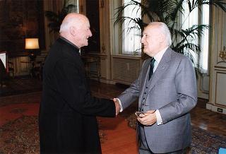 Incontro del Presidente della Repubblica Oscar Luigi Scalfaro con Don Camillo Nobile
