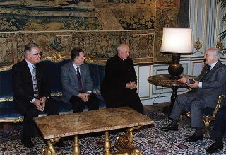 Incontro del Presidente della Repubblica Oscar Luigi Scalfaro con Don Camillo Nobile