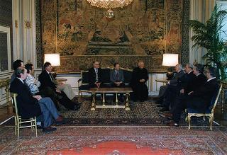 Incontro del Presidente della Repubblica Oscar Luigi Scalfaro con Don Camillo Nobile