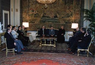 Incontro del Presidente della Repubblica Oscar Luigi Scalfaro con Don Camillo Nobile