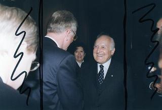 Incontro del Presidente della Repubblica Oscar Luigi Scalfaro con un gruppo parlamentare del Partito Popolare Europeo del Parlamento Europeo