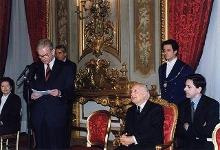 Incontro del Presidente della Repubblica Oscar Luigi Scalfaro con un gruppo parlamentare del Partito Popolare Europeo del Parlamento Europeo