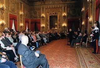 Incontro del Presidente della Repubblica Oscar Luigi Scalfaro con un gruppo parlamentare del Partito Popolare Europeo del Parlamento Europeo