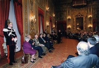 Incontro del Presidente della Repubblica Oscar Luigi Scalfaro con un gruppo parlamentare del Partito Popolare Europeo del Parlamento Europeo