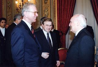 Incontro del Presidente della Repubblica Oscar Luigi Scalfaro con un gruppo parlamentare del Partito Popolare Europeo del Parlamento Europeo