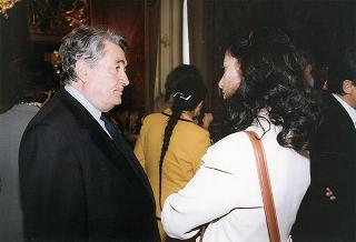 Il Presidente della Repubblica Oscar Luigi Scalfaro incontra l'on. prof.ssa Silvia Costa, presidente della Commissione nazionale per le pari opportunità tra uomo e donna, con le componenti la Commissione, in occasione della Festa della donna