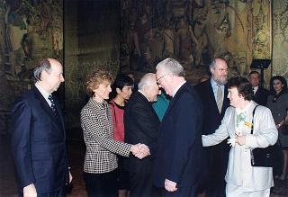 Incontro e colazione con la signora Mary Robinson, Presidente dell'Irlanda
