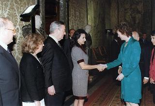 Incontro e colazione con la signora Mary Robinson, Presidente dell'Irlanda