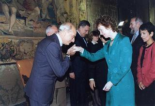 Incontro e colazione con la signora Mary Robinson, Presidente dell'Irlanda