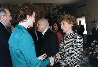 Incontro e colazione con la signora Mary Robinson, Presidente dell'Irlanda