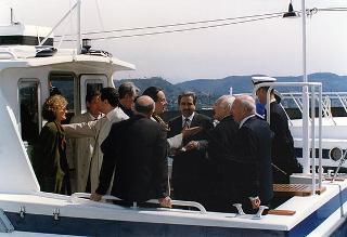 Visita del Presidente della Repubblica, in forma ufficiale, alla città di La Spezia, in occasione della cerimonia di consegna della Medaglia d'Oro al Valor Militare al Gonfalone della Provincia.