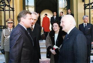 Visita di Stato in Italia del Presidente della Repubblica di Polonia Aleksander Kwasniewski e signora