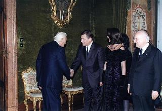 Visita di Stato in Italia del Presidente della Repubblica di Polonia Aleksander Kwasniewski e signora